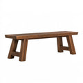Banc 180 x 35 x 45 cm en bois brun style rustique